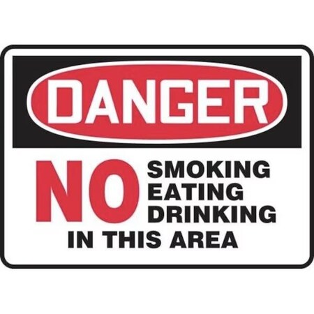 Accuform OSHA DANGER Safety Sign NO SMOKING MSMK041XL MSMK041XL